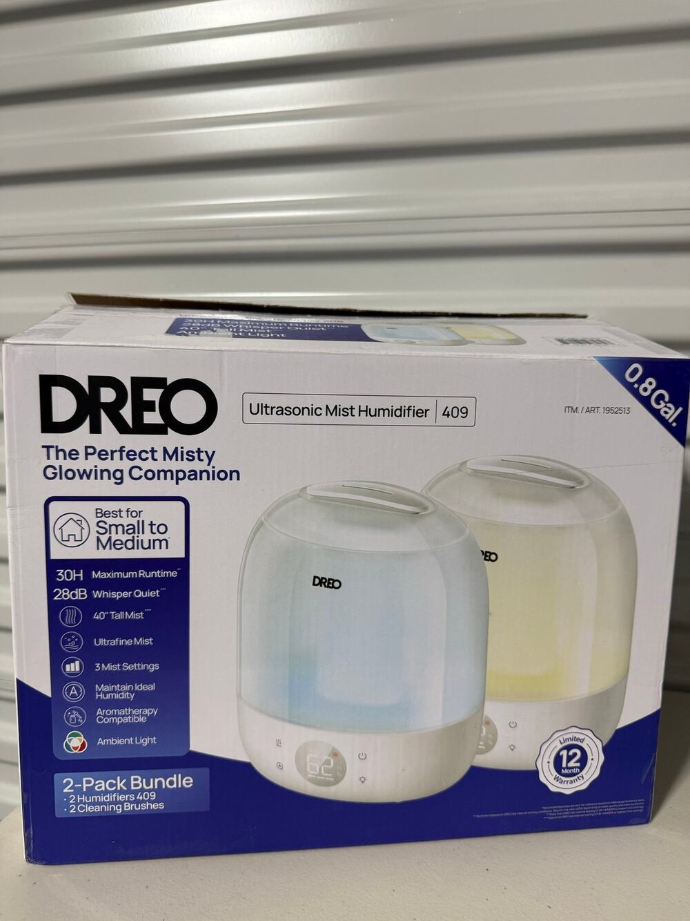 Dreo Ultrasonic Cool Mist 0.8 Gal. Humidifier 2-pack